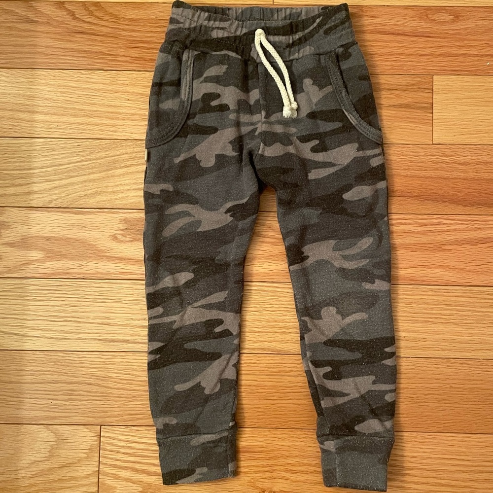Childhood's Clothing Black Camo Joggers- 4T